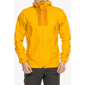 Pánská větrovka Bunda do deště Haglofs L.I.M Proof Jacket - sunny yellow/desert yellow