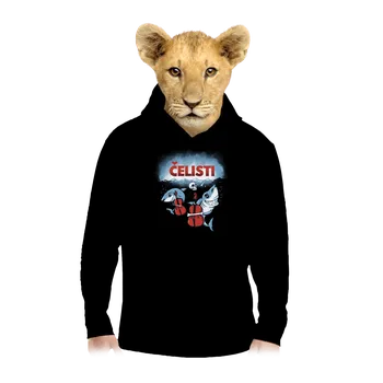 Chlapecká mikina Bastard Čelisti dětská mikina klokanka Black