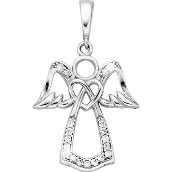 Přívěsek BEALIO Stříbrný přívěsek ANDĚL A SRDÍČKO 03-11545-3543