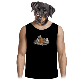 Pánské tílko Bastard Kočičí hlavy pánské tílko Black