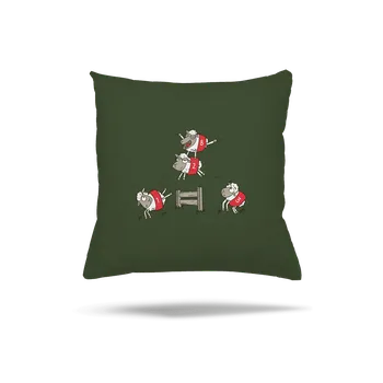 Polštář Bastard Počítání oveček polštář Olive Green