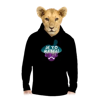 Chlapecká mikina Bastard Je to rebel dětská mikina klokanka Black