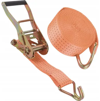 Upínací popruh Transportní popruh s ráčnou dvoudílný 8M/50mm/5t CE Atest