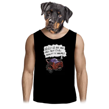 Pánské tílko Bastard Jiří kára pánské tílko Black