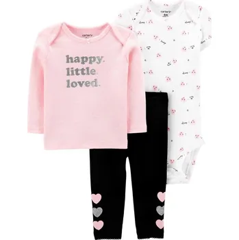 Kojenecká souprava CARTER'S Set 3dílný Srdíčko, 9 m/vel. 74