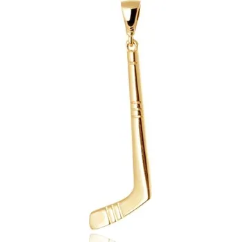 Přívěsek Přívěšek ze žlutého zlata hokejka ZZ1448F + dárek zdarma