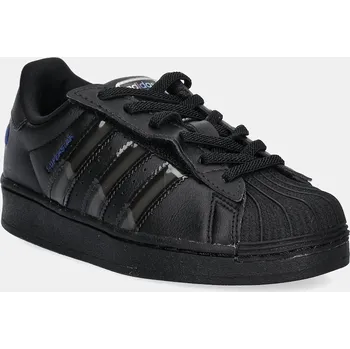 Chlapecká obuv Dětské tenisky adidas Originals SUPERSTAR LED LIGHTS černá barva, JS1291 99X, EUR 30.5