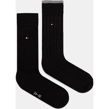 Pánské ponožky Ponožky Tommy Hilfiger 2-pack 701236317 černá 99X, vel. 43/46