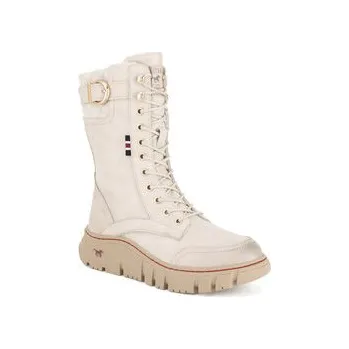 Oblečení a móda Mustang Kozačky 1499-605 Béžová 39