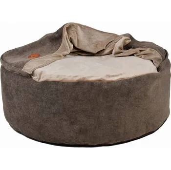 Pelíšek pro psa LAUREN design Kulatý pelech Bona, hnědý
