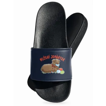 Pánská obuv Bastard Mlčení jehňátek pantofle Navy