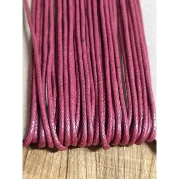 Šňůra bavlněná Ø2 mm voskovaná barva bordó