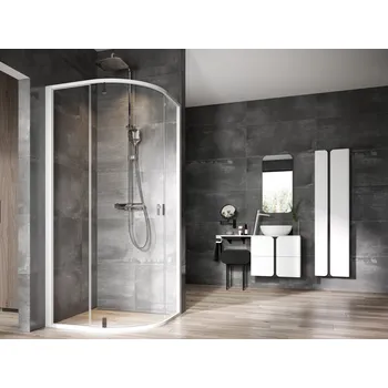 Ravak Sprchový kout NSKK3 90x90, bílá/chrom+transparent