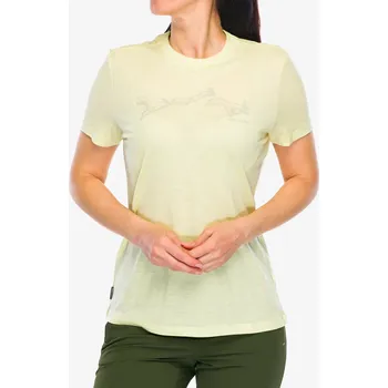 Oblečení a móda Merino triko dámské Icebreaker Merino 150 Tech Lite SS Tee Airbourne Squirrel - citrine