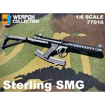 Doplněk k figurce Zbraň pro 1/6 figurky Sterling SMG Submachine Gun (Black)