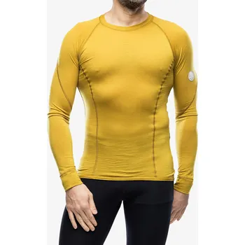 Pánská mikina Pánská funkční mikina Sensor Merino Air Tee LS - mustard