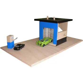 Výuková hračka Dřevěná myčka na auta