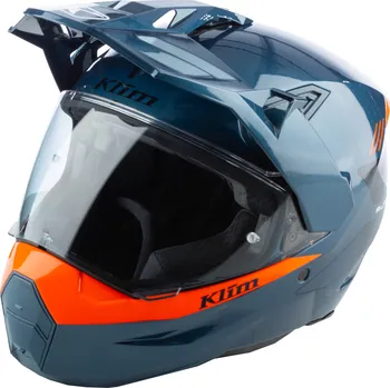 Helma na motorku KLIM Přilba X1 Alpha Karbon Modrá XXXL