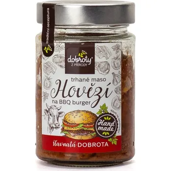 Hotové jídlo Dobroty z přírody Trhané hovězí maso na burger