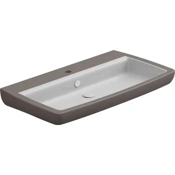 Umyvadlo Umyvadlo Brio 80 keramické, dvoubarevné, 80x45 cm, BRLAV80BI000029