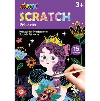 Bystrá hlava Avenir Škrabací kniha aktivit mini - Princezna