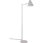 Trio Leuchten 463900176 COSIMA - Stojací čtecí lampa s natáčecím stínidlem v teplé šedé barvě, 1 x E14 (Jemně šedá stojací lampa s vypínačem na stínidle)