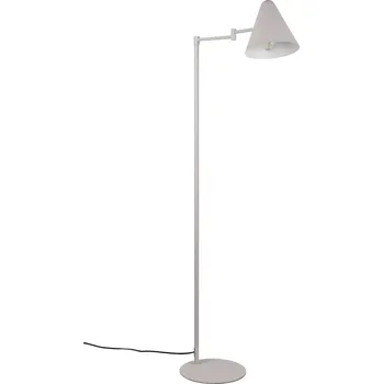 Stojací lampa Trio Leuchten 463900176 COSIMA - Stojací čtecí lampa s natáčecím stínidlem v teplé šedé barvě, 1 x E14 (Jemně šedá stojací lampa s vypínačem na stínidle)