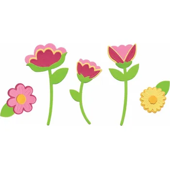 Řezačka papíru Sizzix Květiny - vyřezávací kovové šablony Thinlits (19ks)