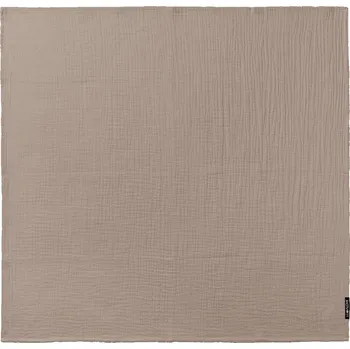 Dětská deka Lullalove Lehký bavlněný přehoz na spaní 150x200cm – Karamelově Béžový