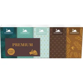 Papírový kapesník Harmony Papírové kapesníky 4-vrstvé PREMIUM – 10x9ks 30374 1358