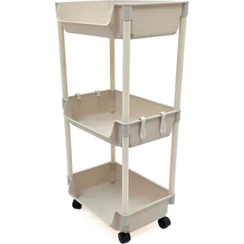 Příslušenství ke karavanu Regálek mobilní, plastový s kolečky