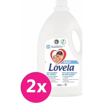 Prací prostředek LOVELA Baby tekutý prací přípravek na bílé prádlo 2 x 4,5 l (100 praní)