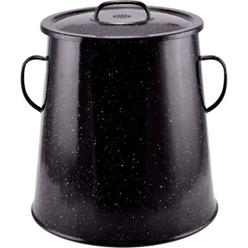 Hrnec Pro-Tech shop Hrnec na sádlo se smaltovaným povrchem 20l 25,5cm černý 54257 10459