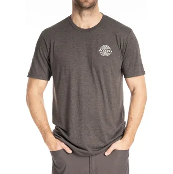 Pánské tričko KLIM Tričko Žij pro jízdu z tri-blend materiálu Tmavě šedá XL