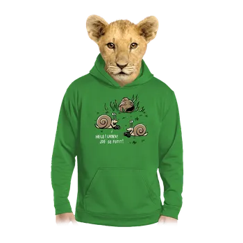 Chlapecká mikina Bastard Urbex dětská mikina klokanka Kelly Green AWD