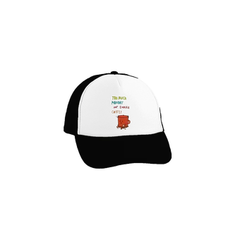 Kšiltovka Bastard Pondělní kafe kšiltovka truckerka Black cap