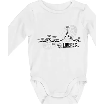 Profil Liberec - Body kojenecké s dlouhým rukávem - Dlouhý r. 3-6 měs ( Bílá )