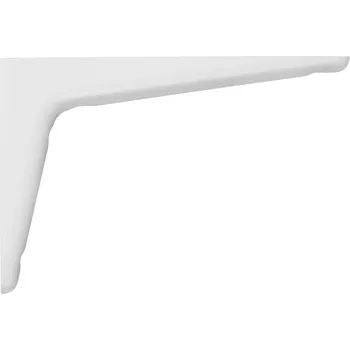 Nábytkové kování Walteco Plastová konzole 170x115mm, nosnost 25 kg, bílá Množství: 1 ks