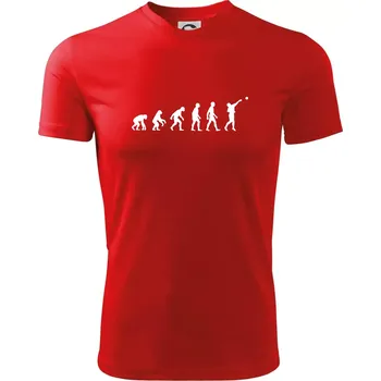 Pánská móda Evoluce vrh koulí - Pánské triko Fantasy sportovní (dresovina) - 2XL ( Červená )