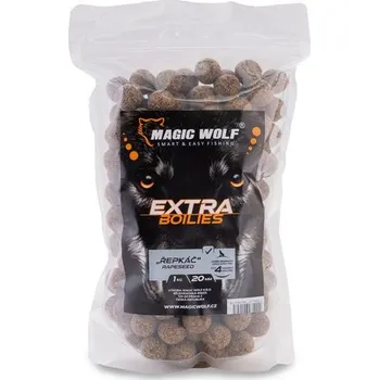 Nástraha Magic Wolf Boilies Extra 1kg - "Řepkáč" 24mm