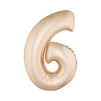 Balon foliowy "6" różowo-złoty 85cm