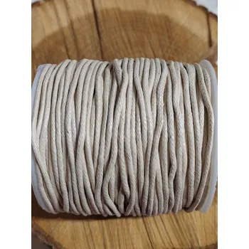 Šňůra bavlněná Ø2 mm voskovaná barva ecru