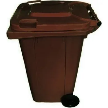 Popelnice Max C24BR Popelnice 240 L hnědá s kolečky