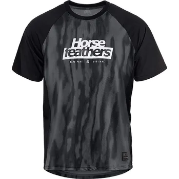 cyklistický dres Horsefeathers bike dres Spike - halftone/black velikost L