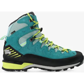 Dámská treková obuv Obuv k poloautomatickým mačkám dámské Hanwag Makra Pro Lady GTX - icefall/sulphur