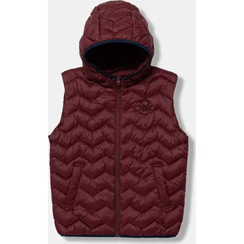 Chlapecká vesta Dětská vesta United Colors of Benetton 2TWDCJ00R.G.Season.9BYA burgundské 83X, vel. 130
