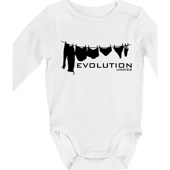 Kojenecký body Evoluce spodního prádla - Body kojenecké s dlouhým rukávem - Dlouhý r. do 3 měs ( Bílá )