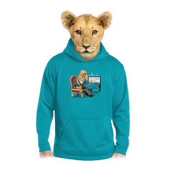 Chlapecká mikina Bastard Masaryk dětská mikina klokanka Hawaiian Blue