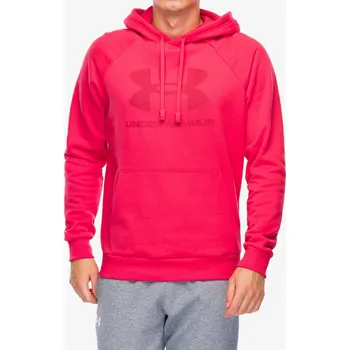 Pánská mikina Mikina s kapucí Under Armour Rival Fleece Logo Hoodie - racer red/racer red
