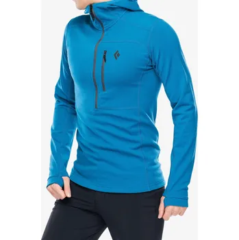Pánská móda Fleece mikina Black Diamond Coefficient QZ Hoody - kingfisher